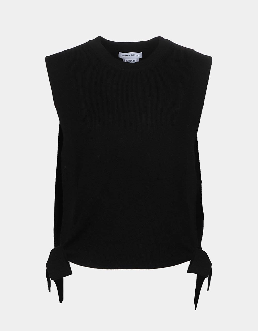 Crew Neck Mid-Length Knitted Vest (SELECT SIZES FOR PRE-ORDER)