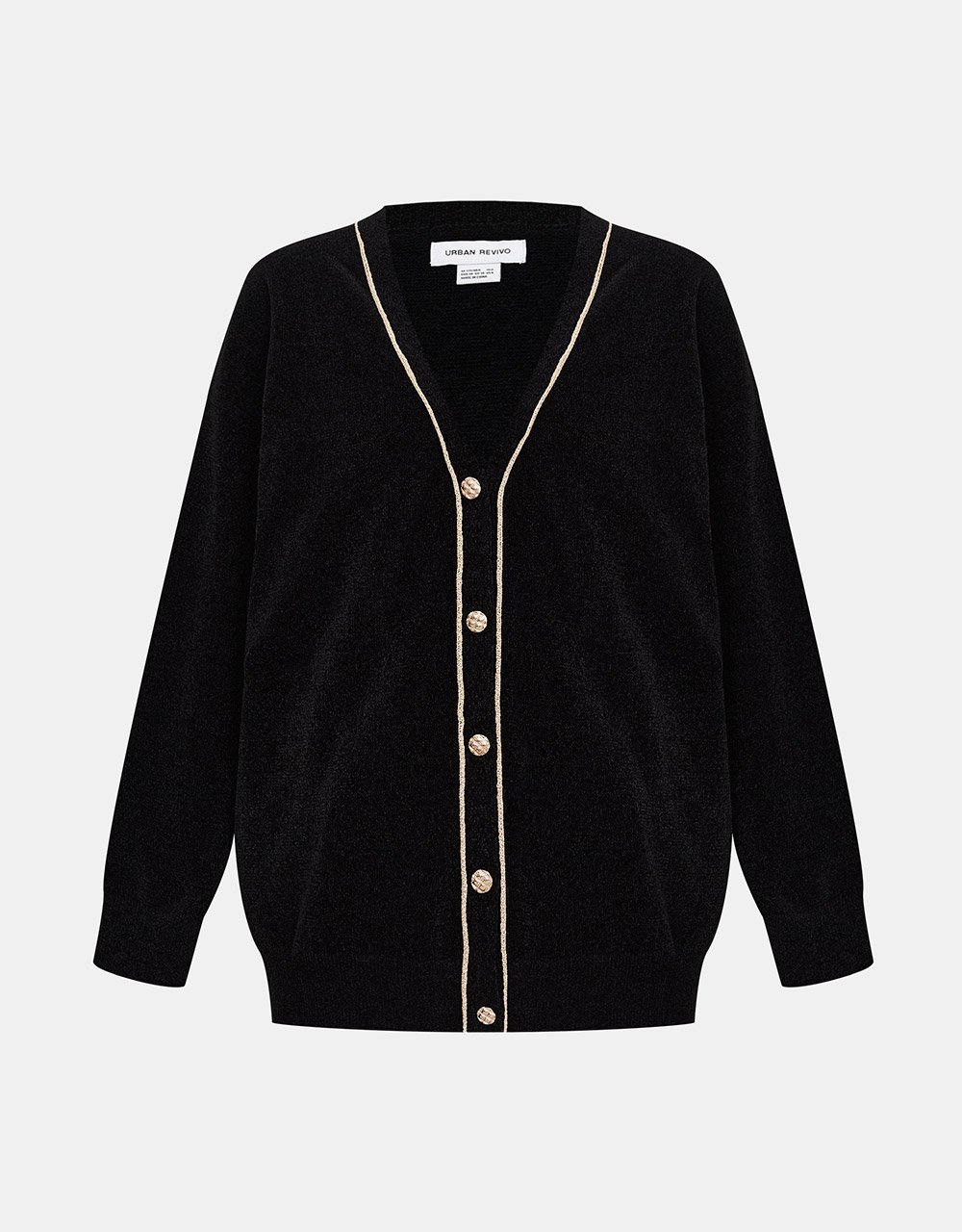 Button Up Drop Shoulder Cardigan