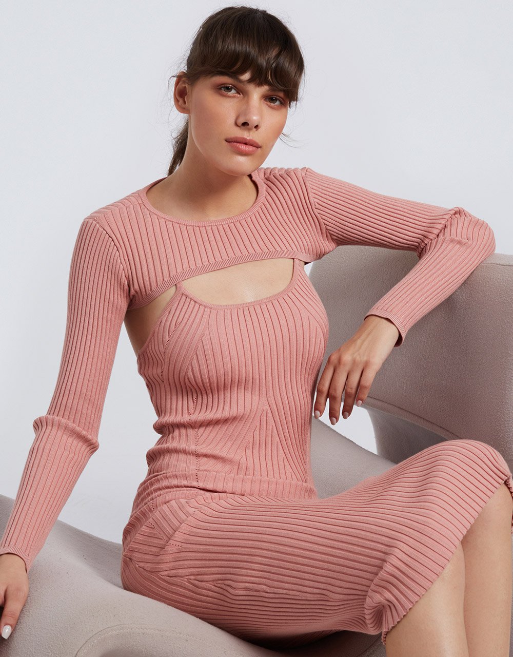 Super Crop Rib Knit Top