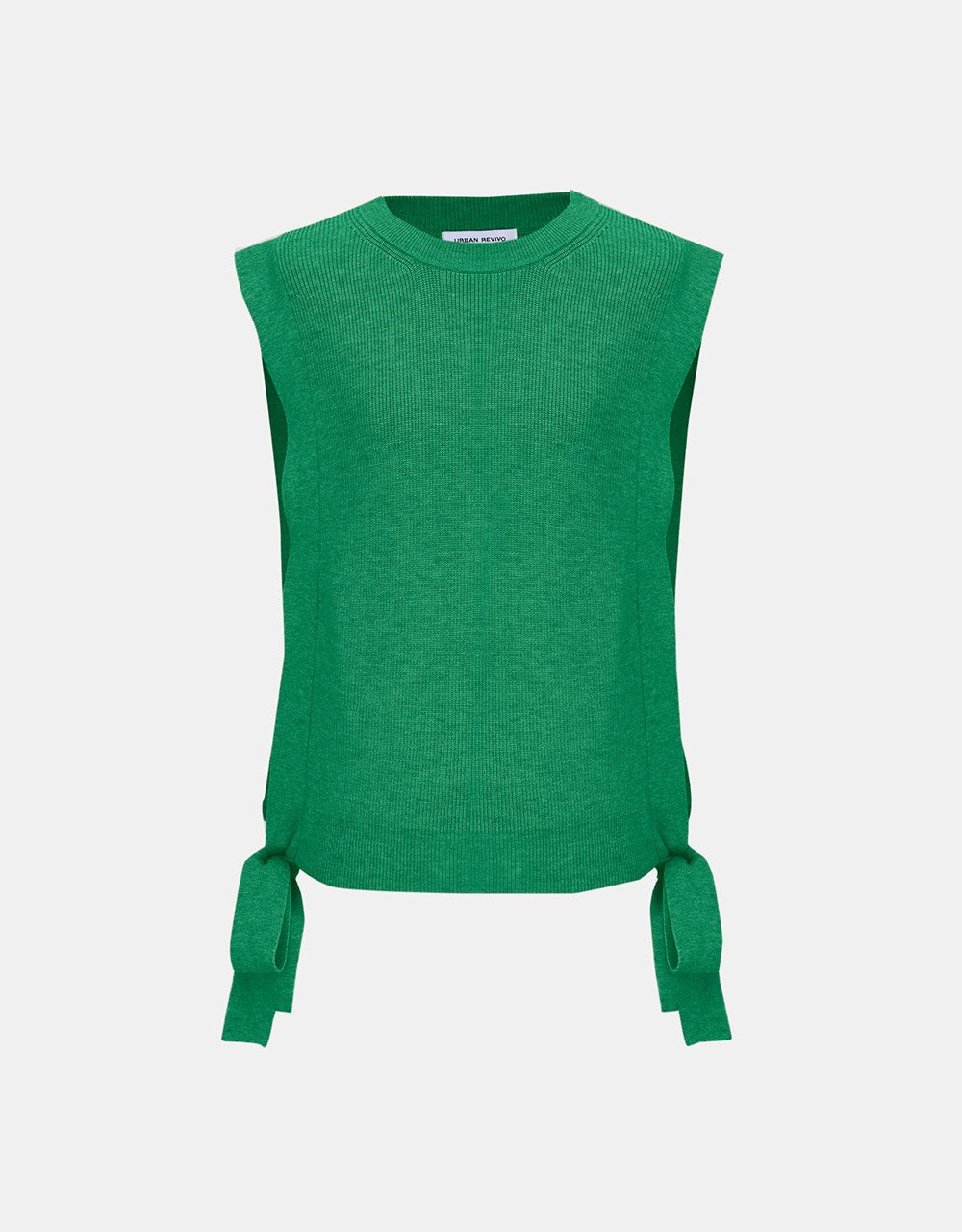Crew Neck Mid-Length Knitted Vest (PRE-ORDER)