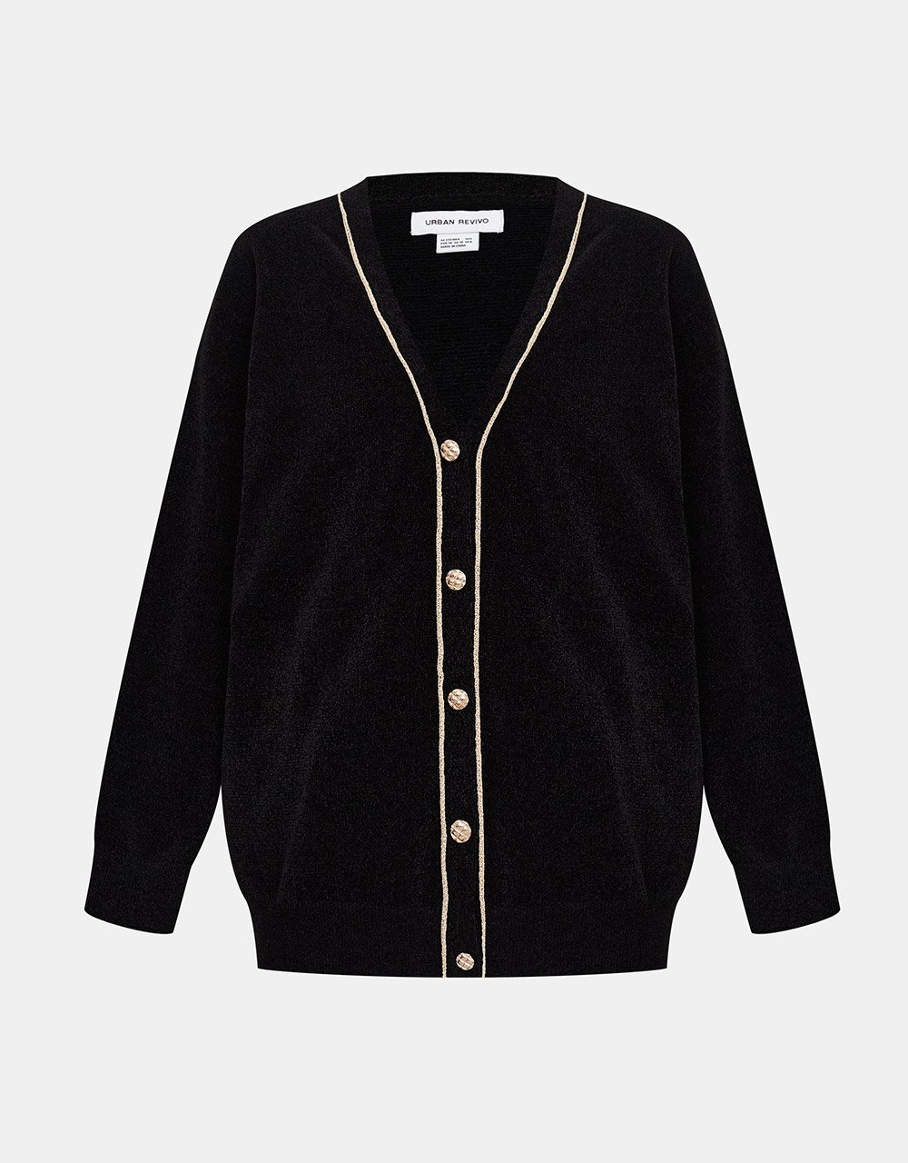 Button Up Drop Shoulder Cardigan