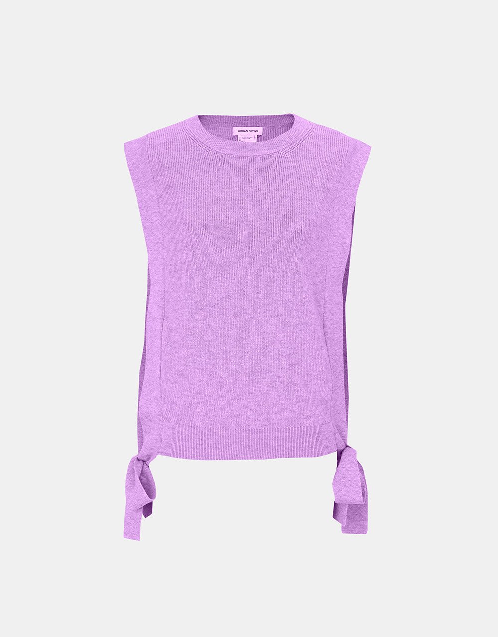 Crew Neck Mid-Length Knitted Vest (PRE-ORDER)