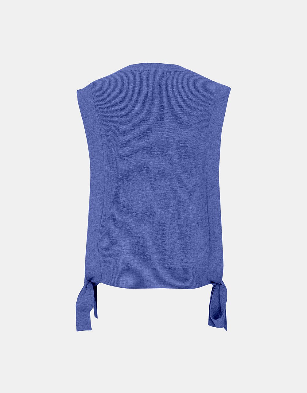 Crew Neck Mid-Length Knitted Vest (PRE-ORDER)