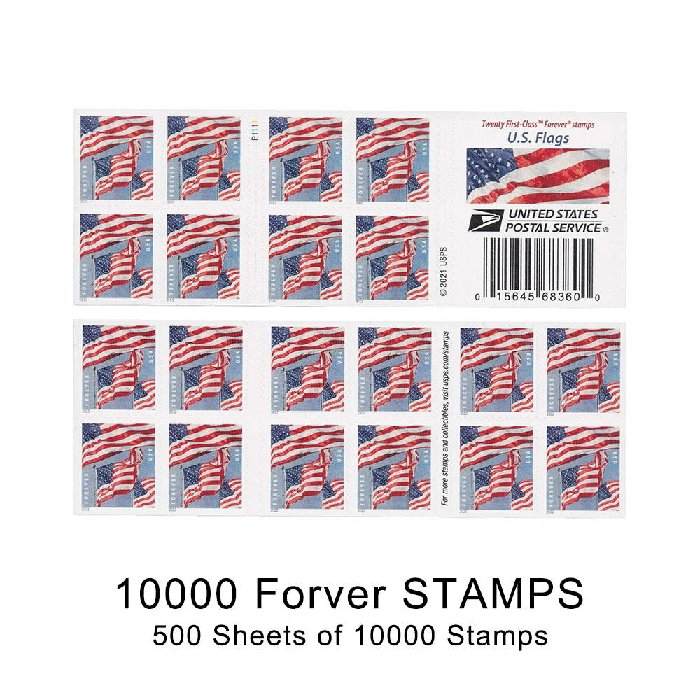 500-10000PCS-U.S. Flags 2022