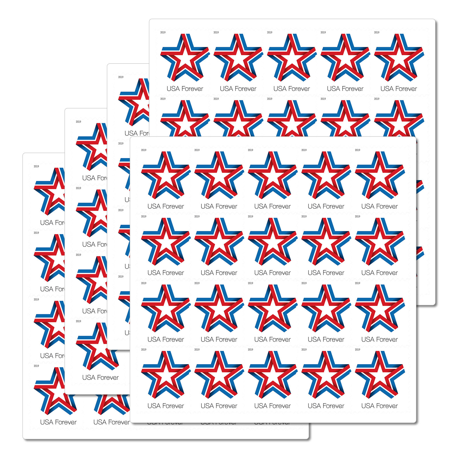 100PCS-Star Ribbon