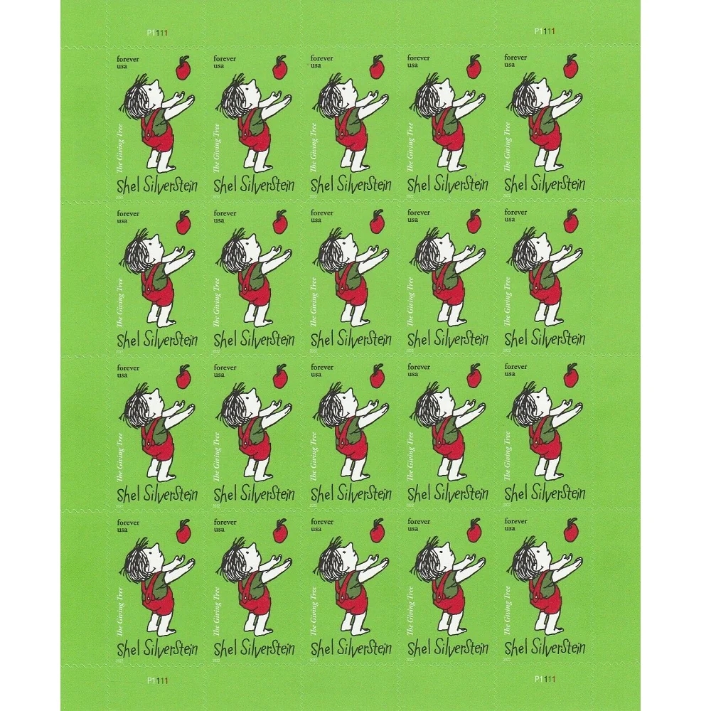 Shel Silverstein 2022 - 5 Sheets / 100 Pcs