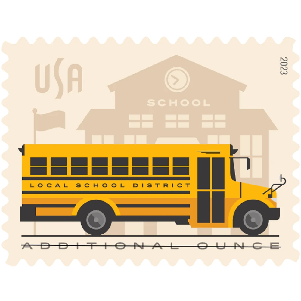 School Bus 2023 - 5 Sheets / 100 Pcs