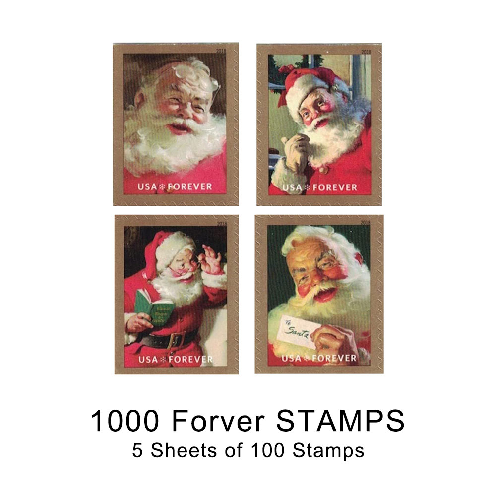 100PCS-Holidays Christmas Santa