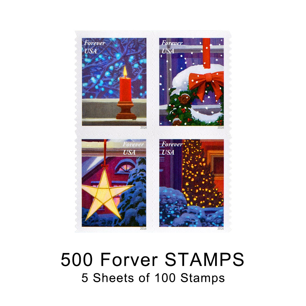 100PCS-2016 Holiday Window