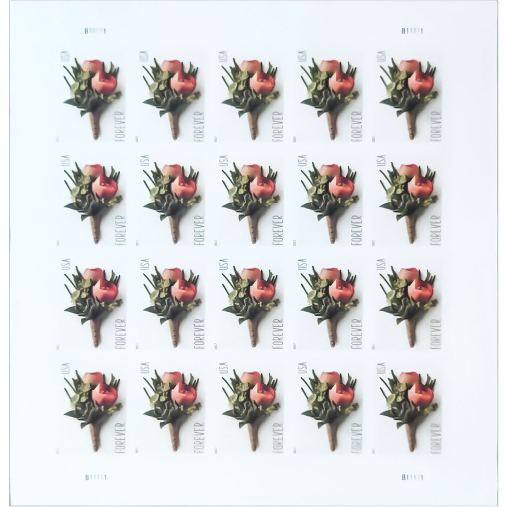 Celebration Boutonniere 2017 - 5 Sheets / 100 Pcs