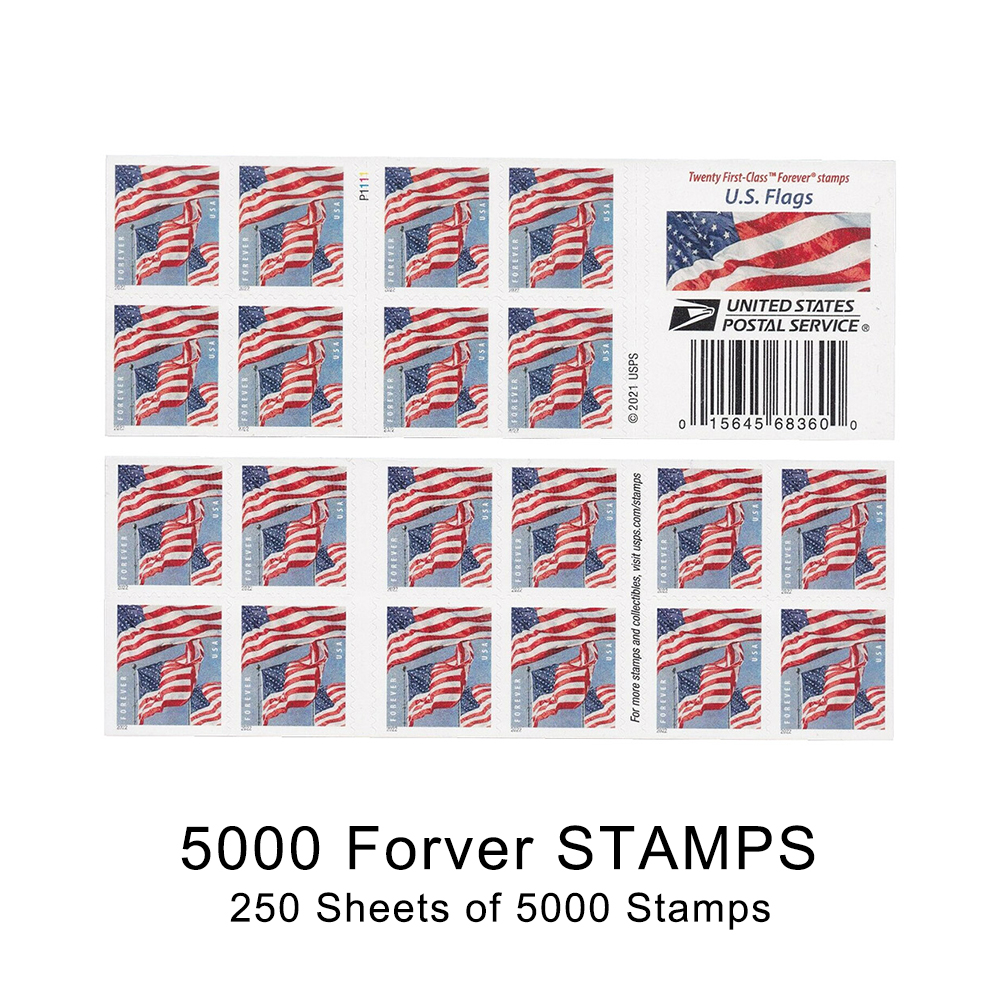 500-10000PCS-U.S. Flags 2022