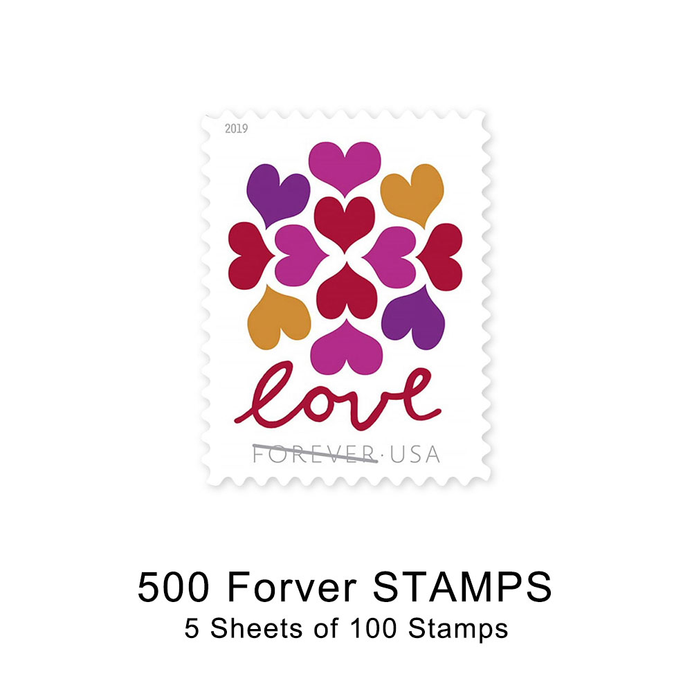 100 PCS-Hearts Blossom Love