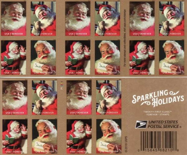 100PCS-Holidays Christmas Santa