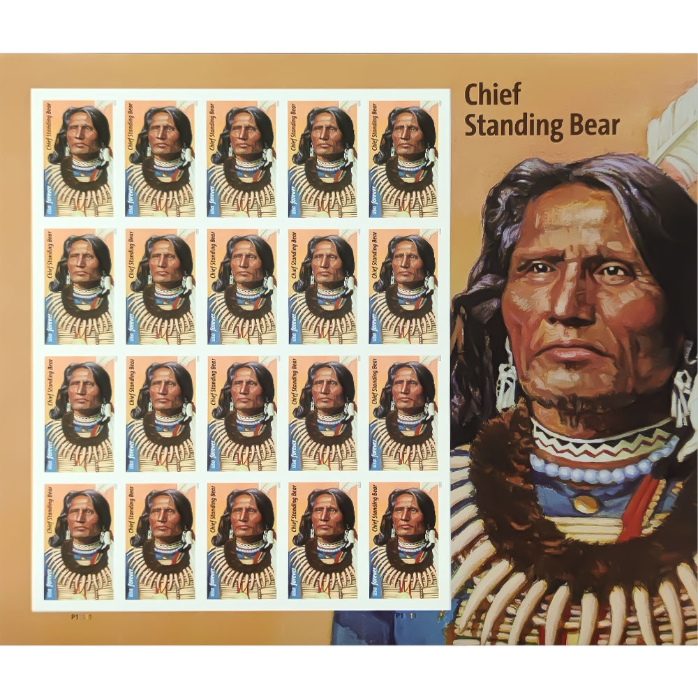 Chief Standing Bear 2023 - 5 Sheets / 100 Pcs