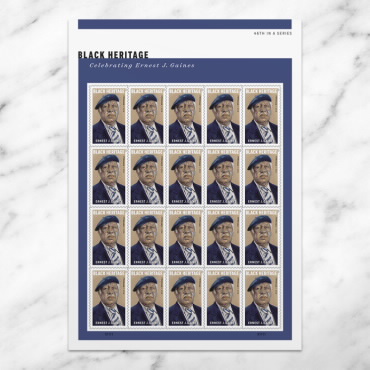 Ernest J. Gaines 2023 - 5 Sheets / 100 Pcs