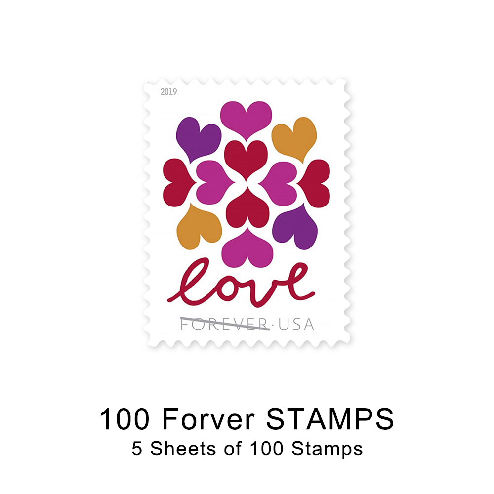 100 PCS-Hearts Blossom Love