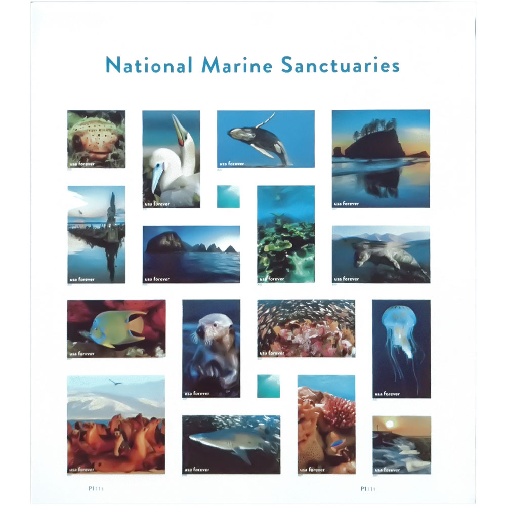 National Marine Sanctuaries 2022 - 5 Sheets / 80 Pcs