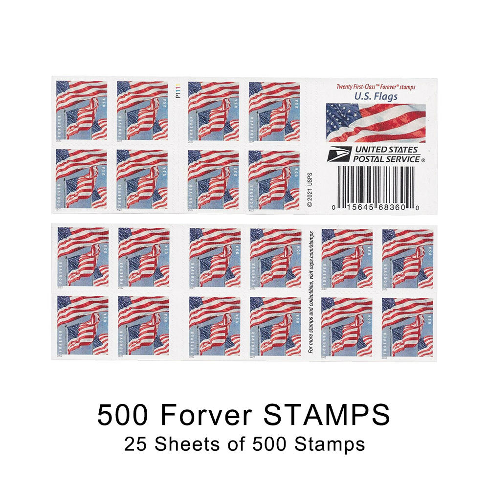 500-10000PCS-U.S. Flags 2022