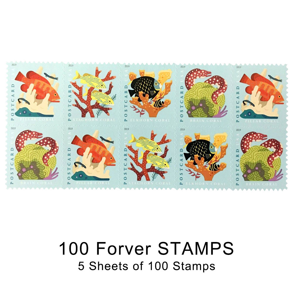 100PCS-Coral Reefs