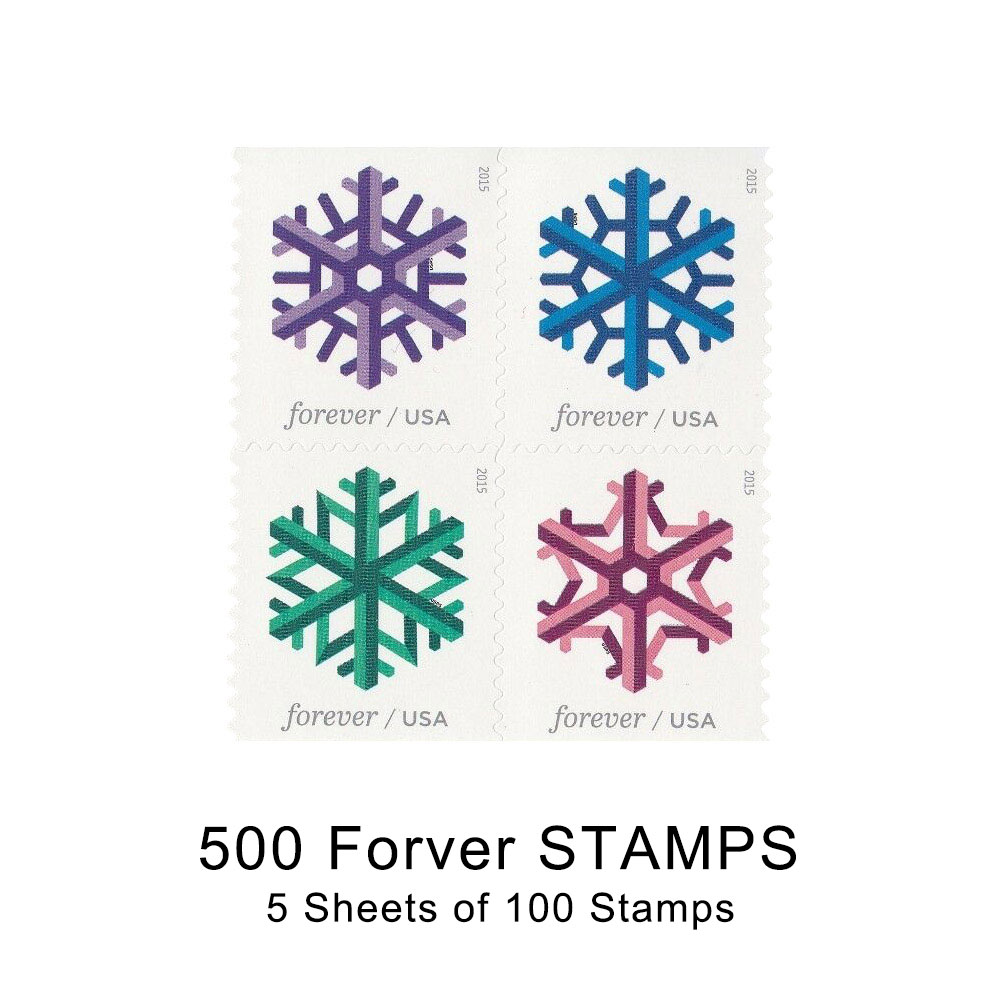 100PCS-Geometric Snowflakes