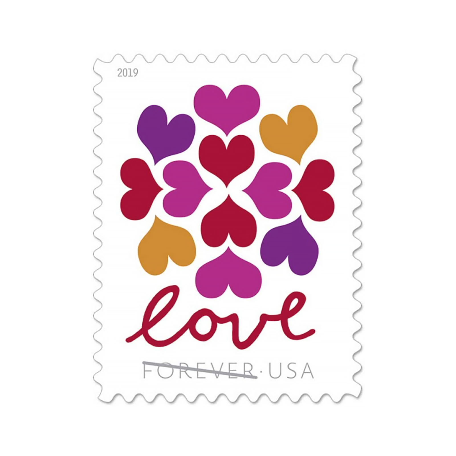 100 PCS-Hearts Blossom Love