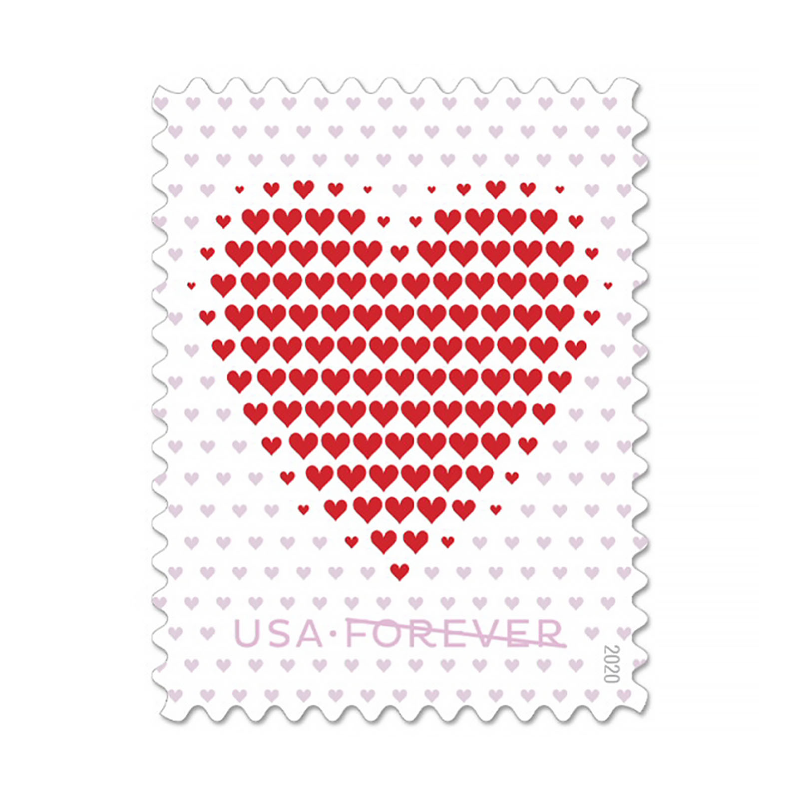 100 PCS-Made of Hearts'