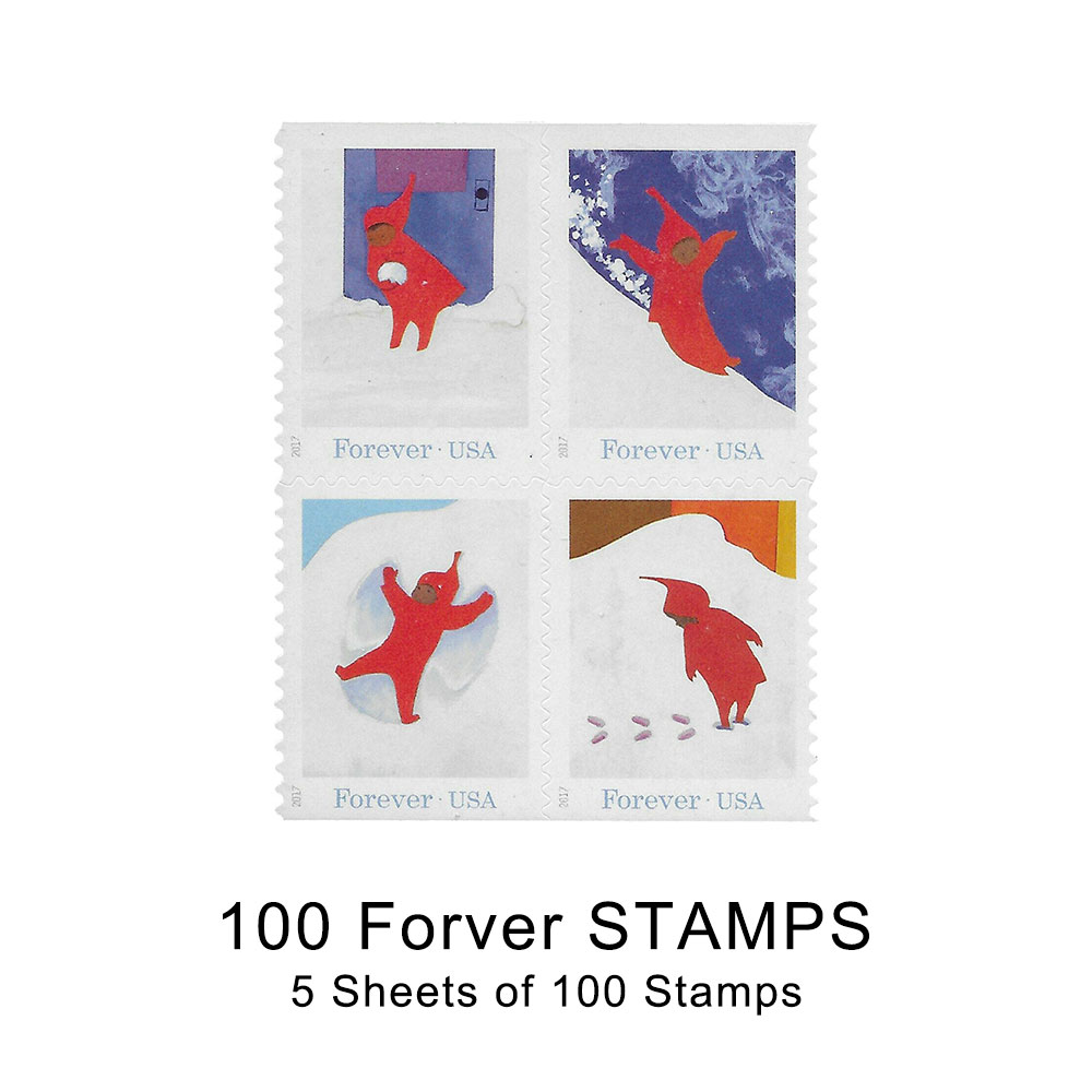 100PCS-The Snowy Day