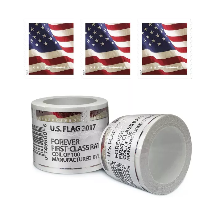 50 Rolls of US Flag, $550/5000PCS!