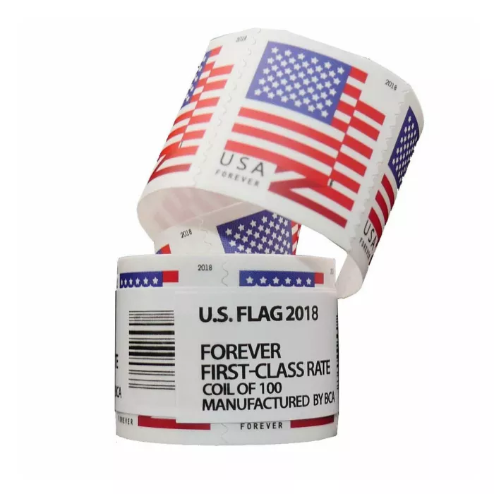 50 Rolls of US Flag, $550/5000PCS!