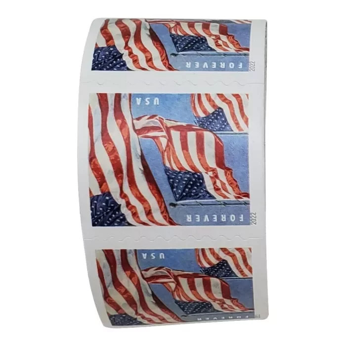 50 Rolls of US Flag, $550/5000PCS!