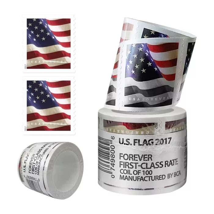 50 Rolls of US Flag, $550/5000PCS!