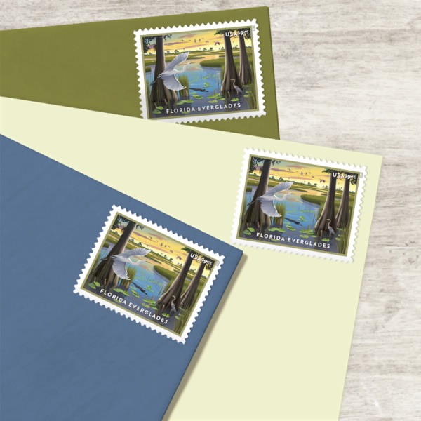$9.65 Priority Mail Florida Everglades 2023, Sheet of 4