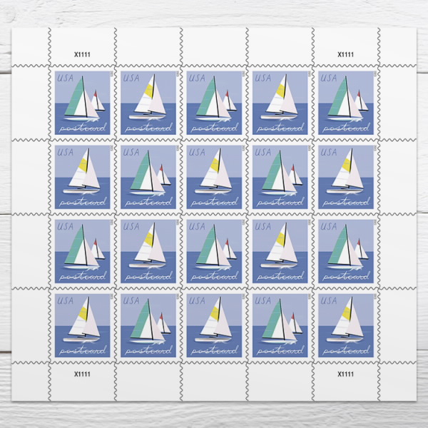 Sailboats Postcard