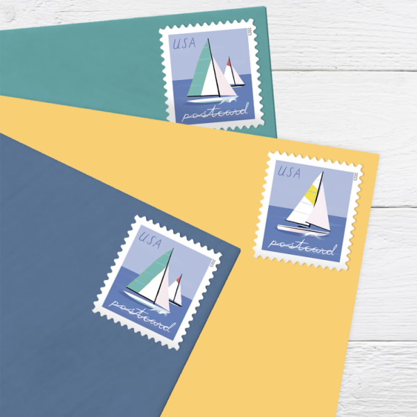 Sailboats Postcard