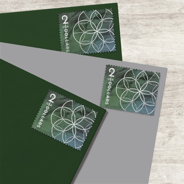 $2 Floral Geometry, Sheet of 10