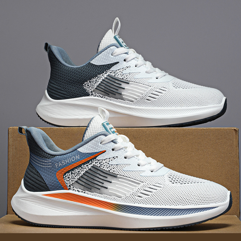 Men Casual Sport Shoes Breathable Lightweight Sneakers Outdoor Mesh Black Running Shoes Athletic Jogging Tenis Walking Shoes