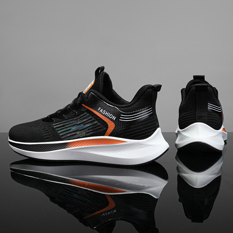 Leisure sports men outdoor breathable running shoes non-slip casual thick sole trend dad shoes soft sole student sports shoes