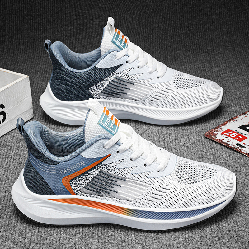 Men Casual Sport Shoes Breathable Lightweight Sneakers Outdoor Mesh Black Running Shoes Athletic Jogging Tenis Walking Shoes