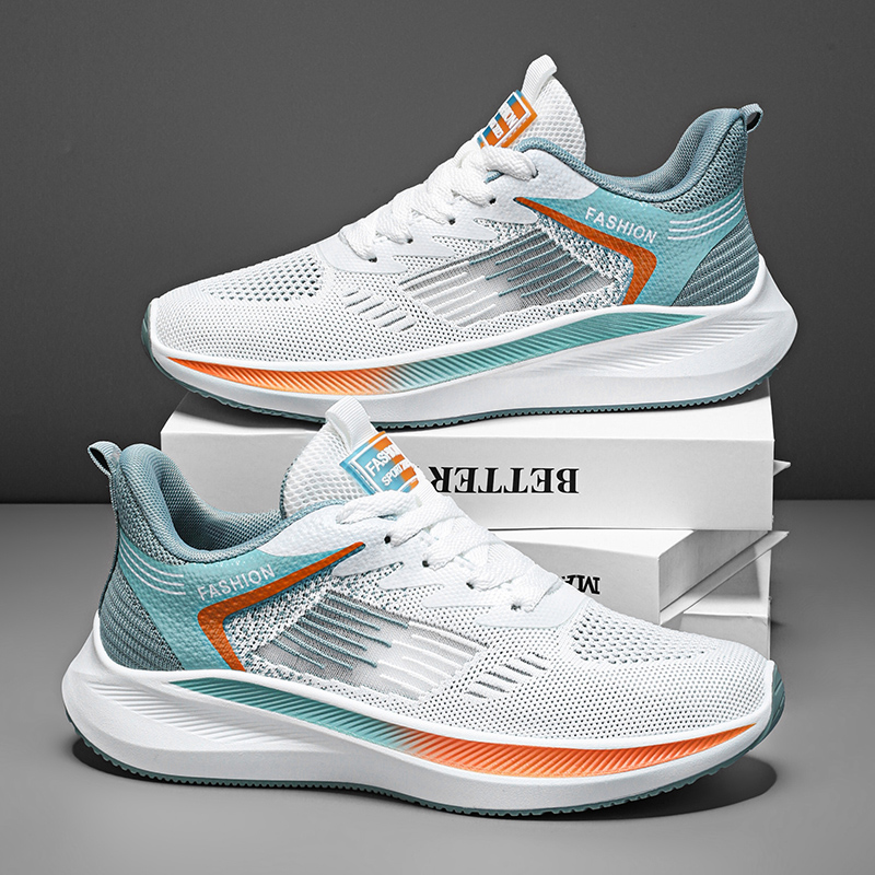 Running Shoes Men Women Outdoor Sport Shoes Breathable Lightweight Sneakers Air Mesh Upper Anti-slip Natural Rubber Outsole