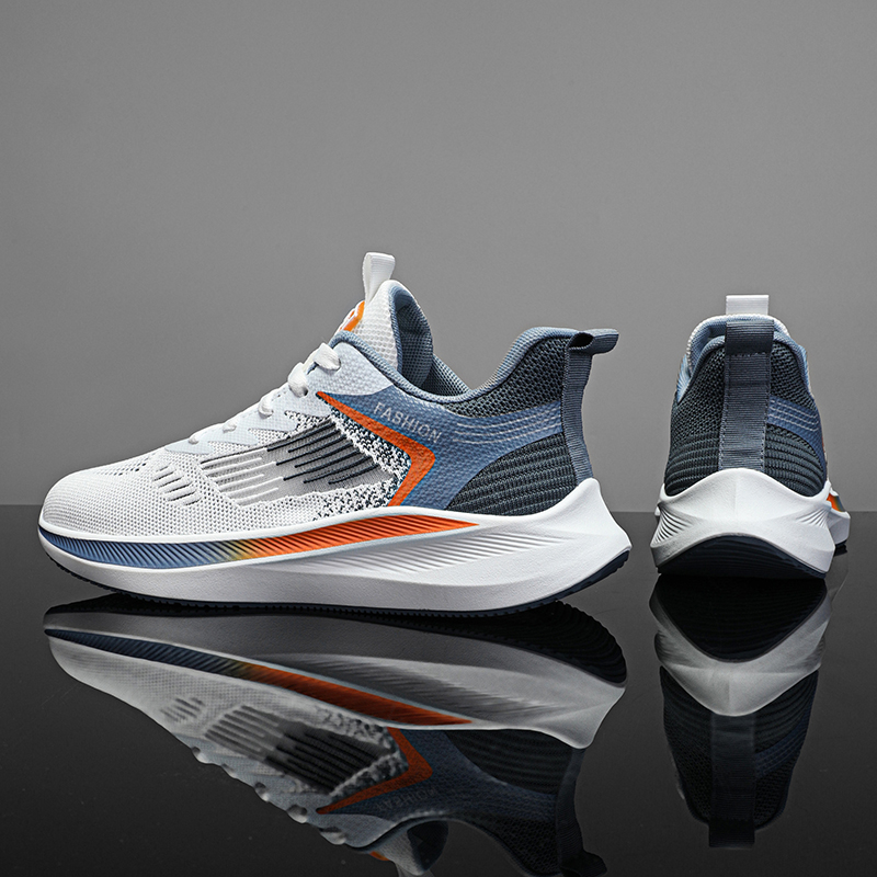 Men Casual Sport Shoes Breathable Lightweight Sneakers Outdoor Mesh Black Running Shoes Athletic Jogging Tenis Walking Shoes