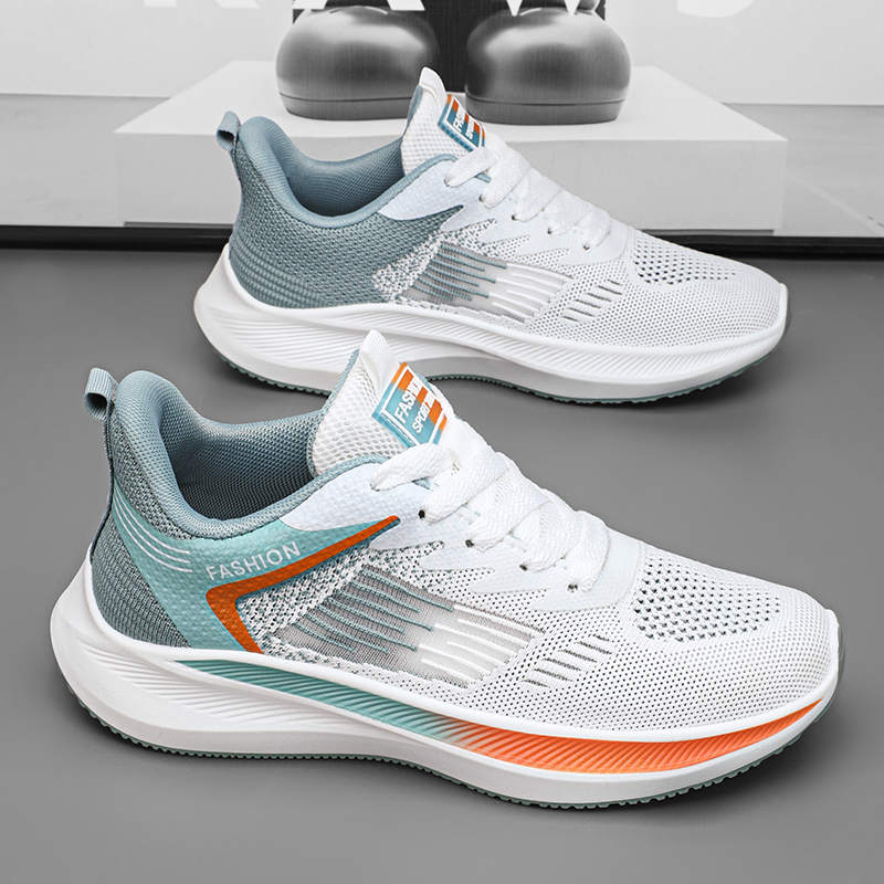 Running Shoes Men Women Outdoor Sport Shoes Breathable Lightweight Sneakers Air Mesh Upper Anti-slip Natural Rubber Outsole