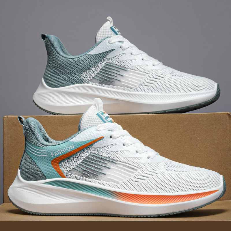 Running Shoes Men Women Outdoor Sport Shoes Breathable Lightweight Sneakers Air Mesh Upper Anti-slip Natural Rubber Outsole