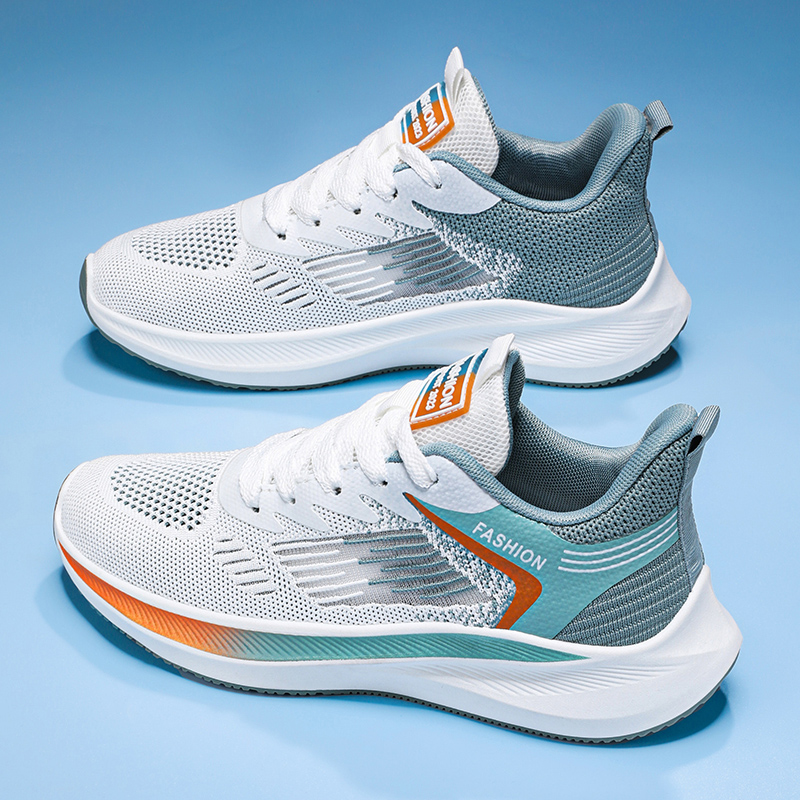 Running Shoes Men Women Outdoor Sport Shoes Breathable Lightweight Sneakers Air Mesh Upper Anti-slip Natural Rubber Outsole