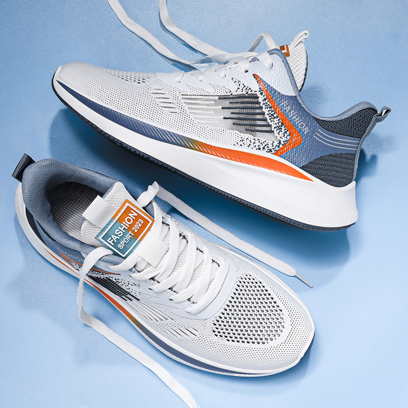 Men Casual Sport Shoes Breathable Lightweight Sneakers Outdoor Mesh Black Running Shoes Athletic Jogging Tenis Walking Shoes