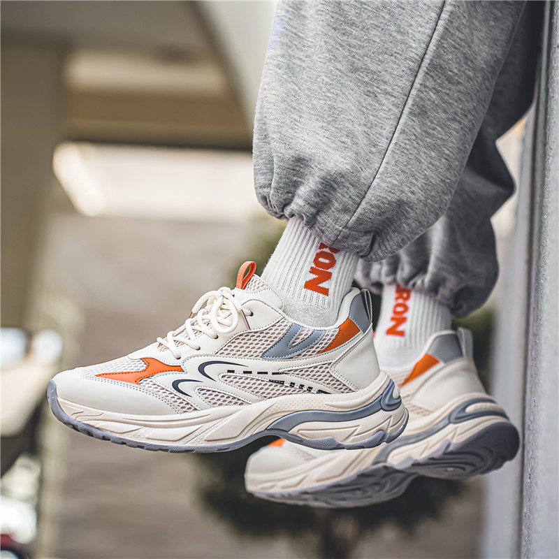 Men's Shoes Sneakers Running Shoes for Men Unisex Women Casual Walking Lace-up Training Lightweight Dark Blue Fashion Lifestyle