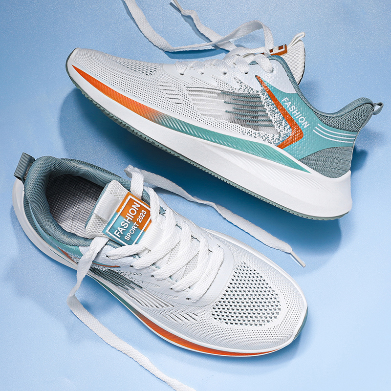 Running Shoes Men Women Outdoor Sport Shoes Breathable Lightweight Sneakers Air Mesh Upper Anti-slip Natural Rubber Outsole