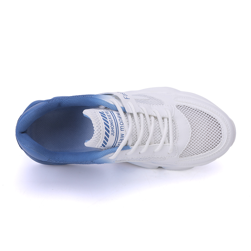 New summer 6cm men elevator shoes casual men sneakers cow leather mesh lift leisure designer shoes height increase taller shoes