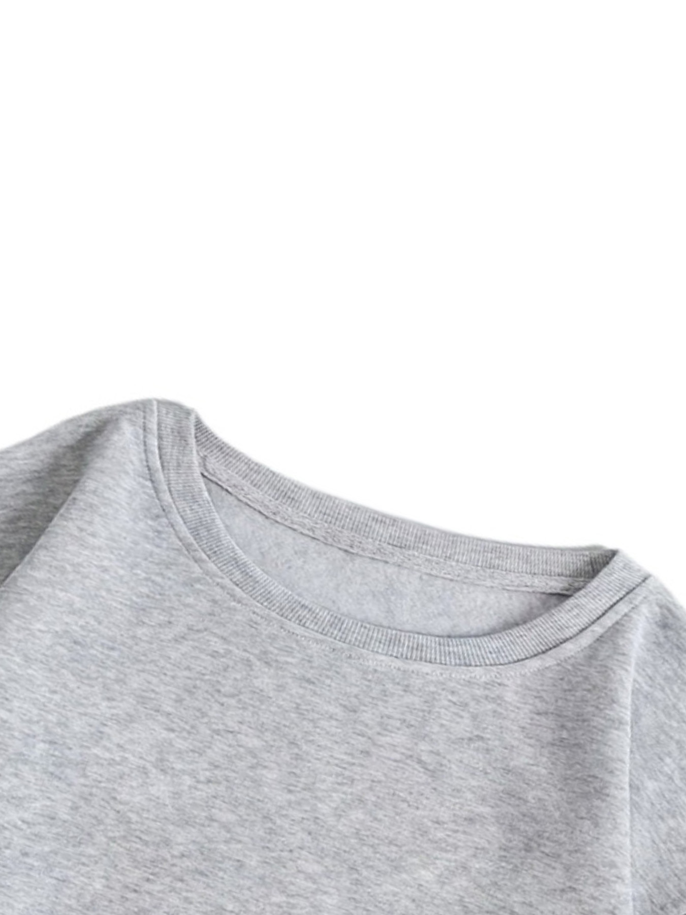 1 piece of women's or men's stylish black crew neck sweatshirt, machine washable, perfect choice for autumn and winter