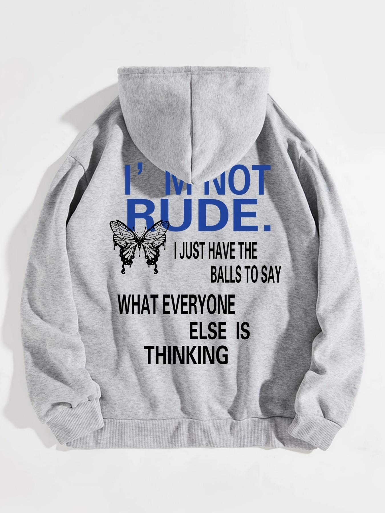 Women's Butterfly & Letter Print Drawstring Hoodie, Casual Long Sleeve Pocket Hooded Sweatshirt for Spring & Fall, Fashion Women's Clothes for Daily Wear