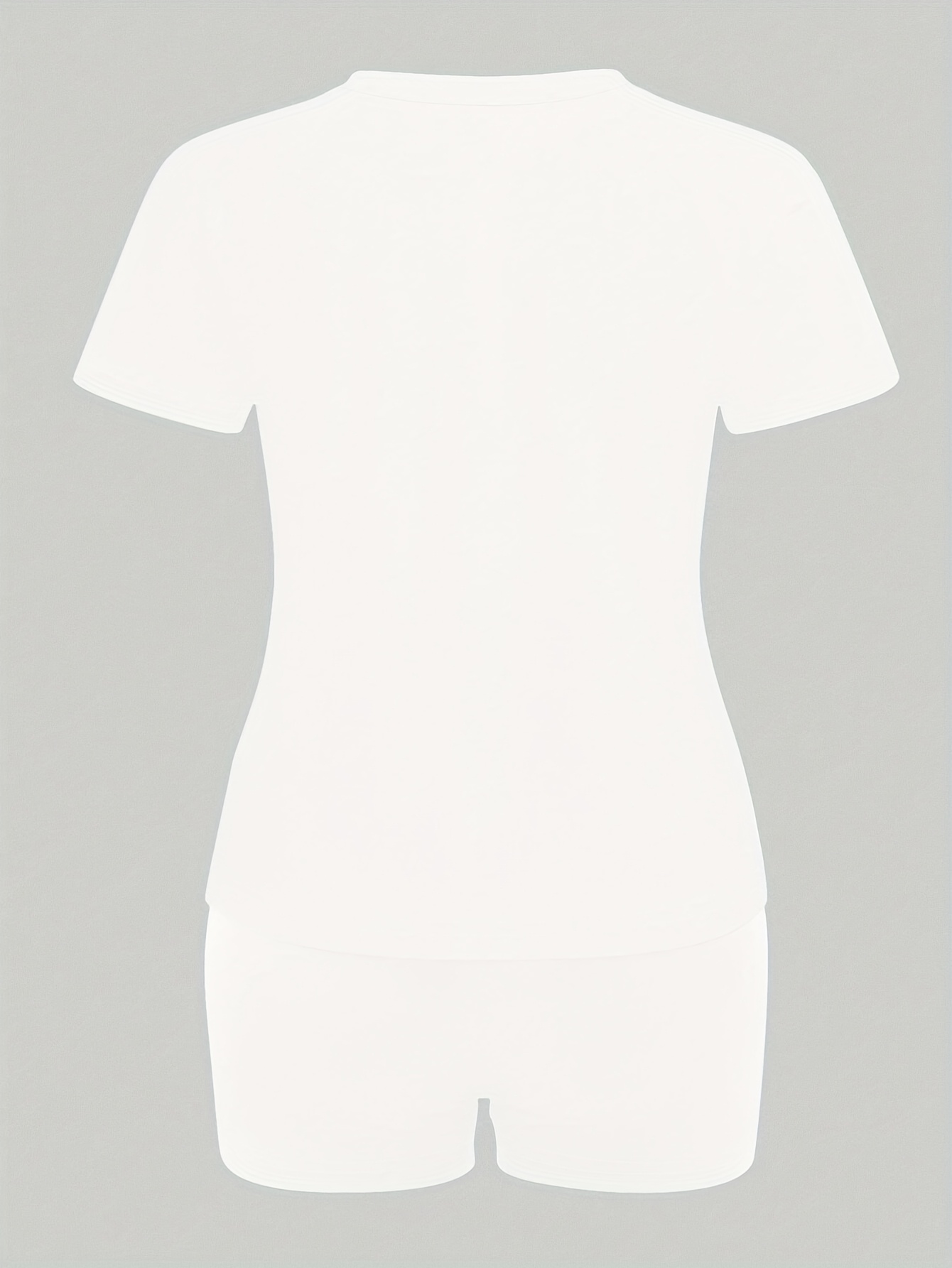 Women's White T-Shirt Casual All-Season Round Neck Tee, Machine Washable, Soft & Comfortable Fit, Ladies T-Shirts